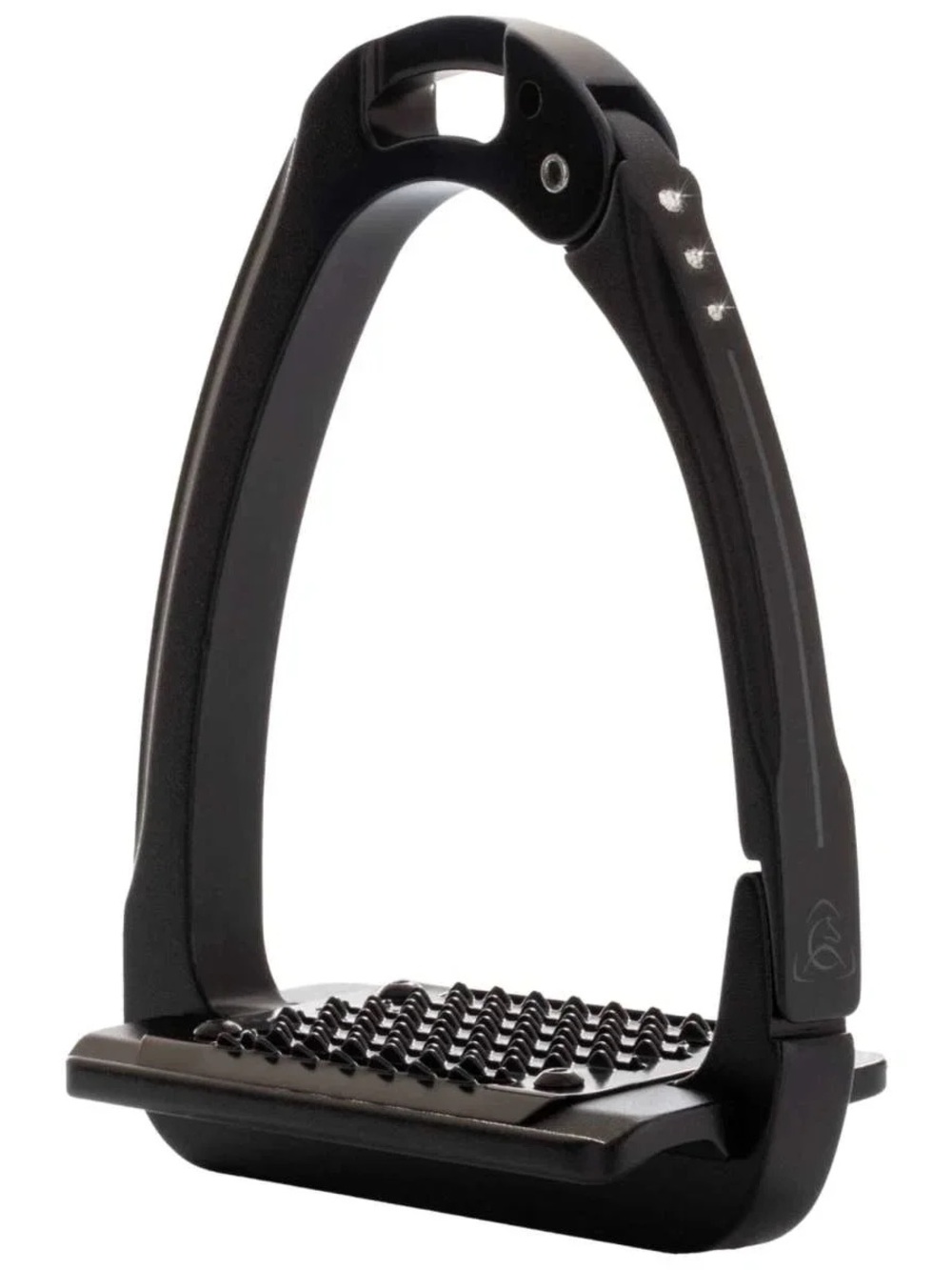 Acavallo AluPlus 2.0 Crystal Safety Stirrups – Black